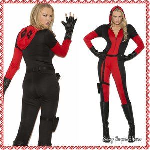 🎃SALE!🆕🎃She-Deadpool Vigil Ante 3pc Halloween Jumpsuit Costume!